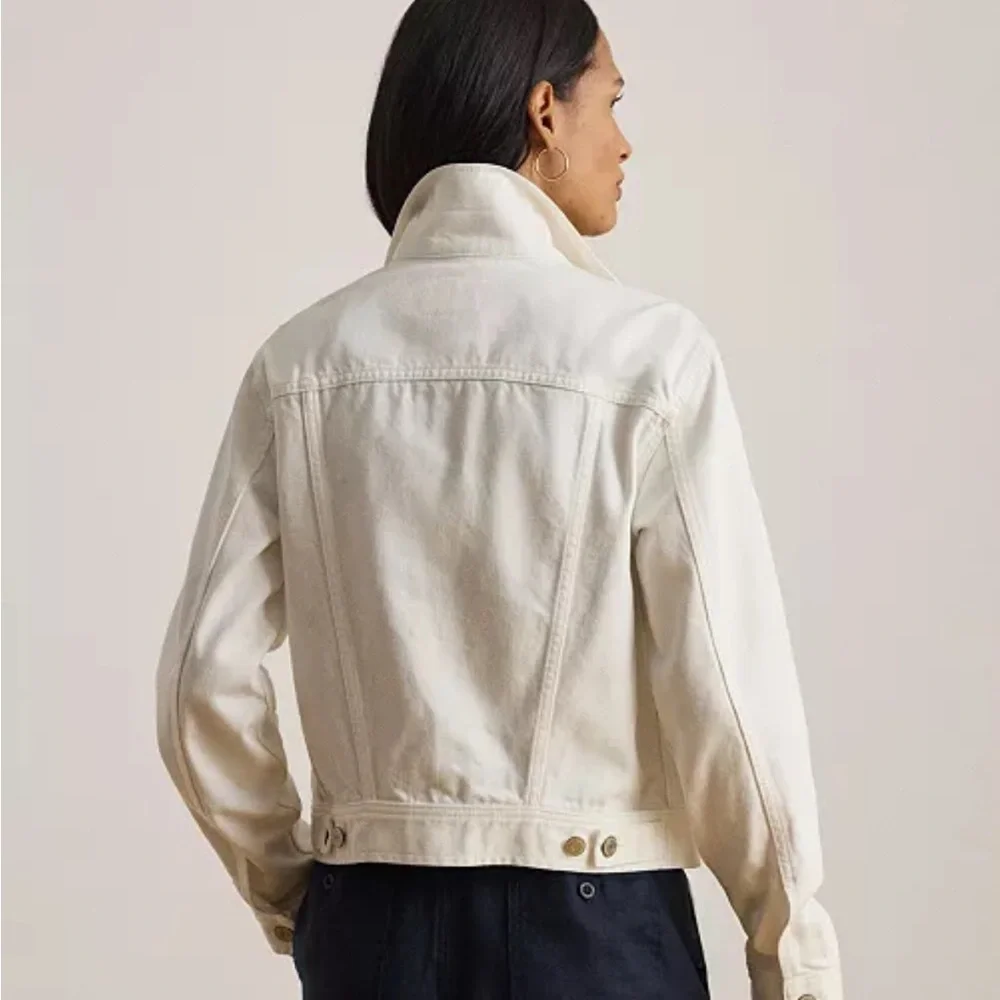 White Denim Trucker Jacket | Ralph Lauren - Picture 3 of 3